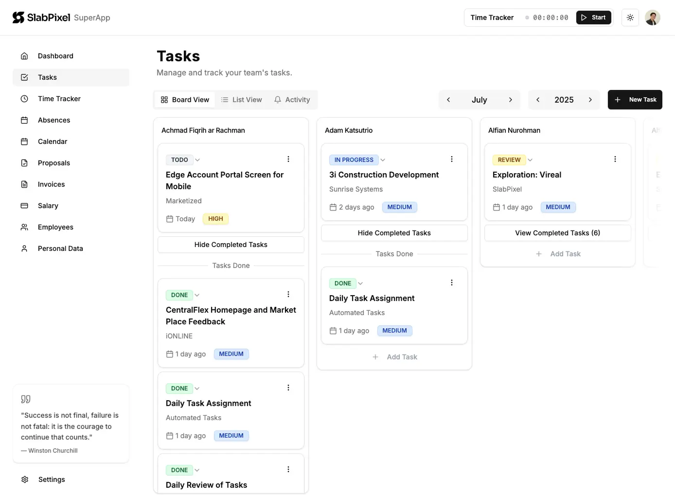 SlabPixel Dashboard